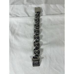 Biker Braclet Men Road Warrior Skulls